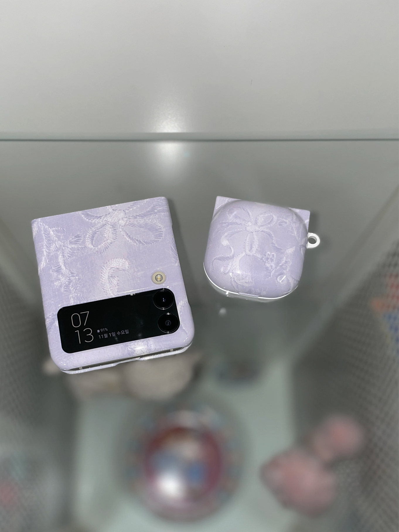 french ribbon buds case