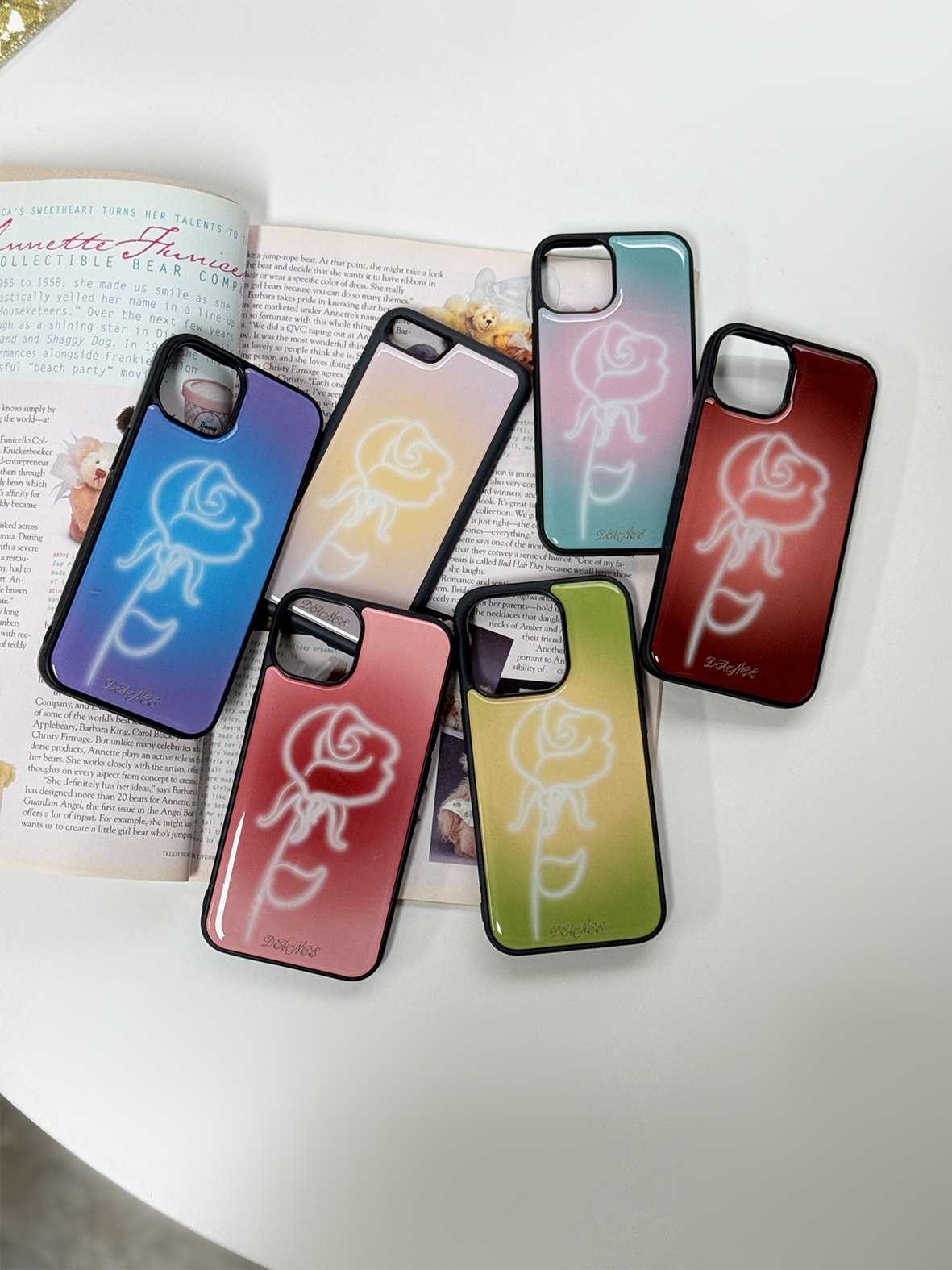 Neon Rose epoxy case