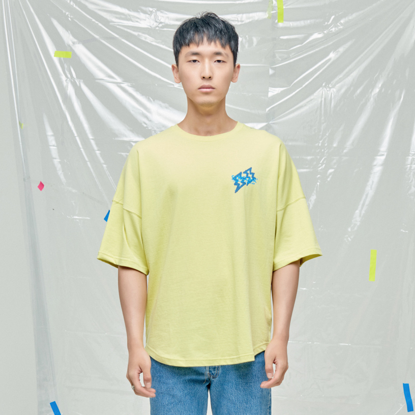 SINCLAIR 싱클레어 x 캄퍼씨 콜라보 세이브 웨일 캠페인 유니섹스 티셔츠 라임