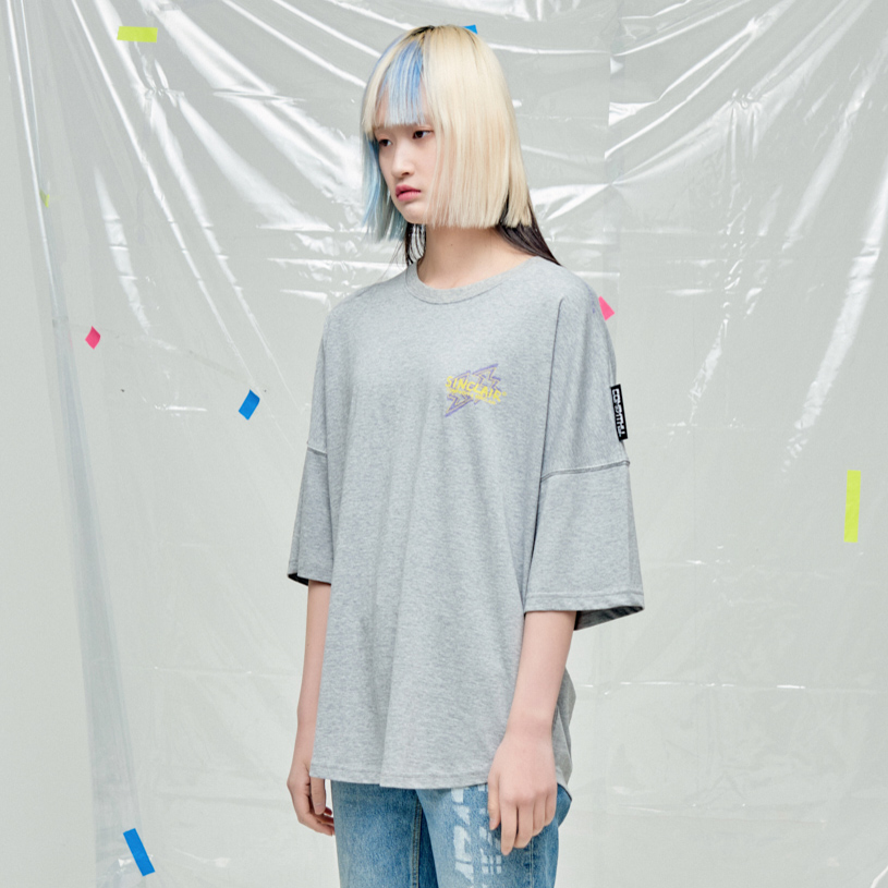 SINCLAIR 싱클레어 x 캄퍼씨 콜라보 세이브 웨일 캠페인 유니섹스 티셔츠 그레이