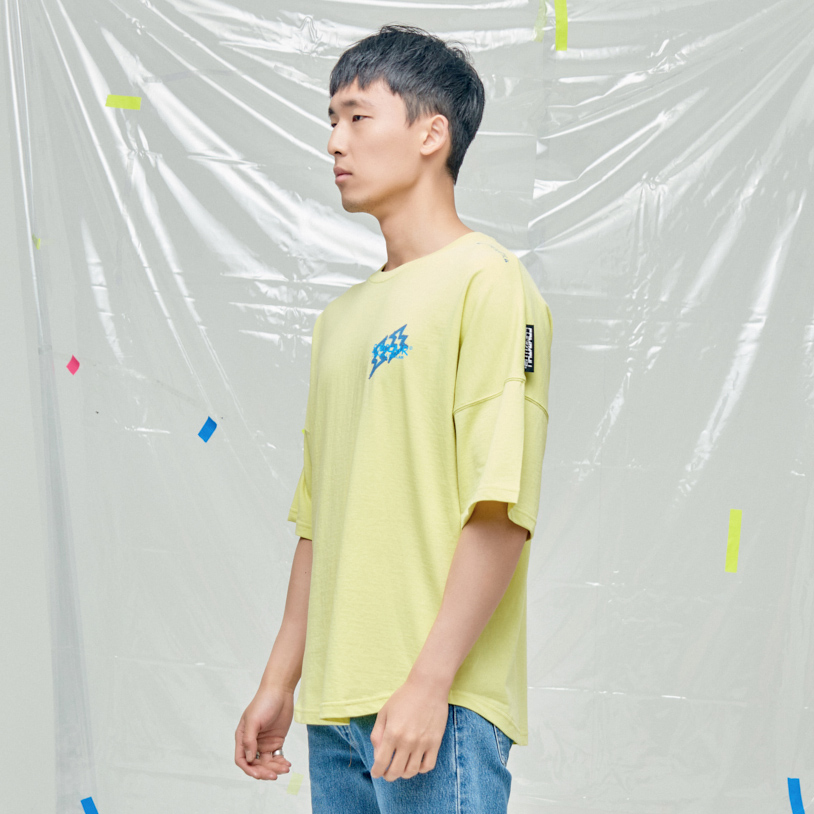 SINCLAIR 싱클레어 x 캄퍼씨 콜라보 세이브 웨일 캠페인 유니섹스 티셔츠 라임