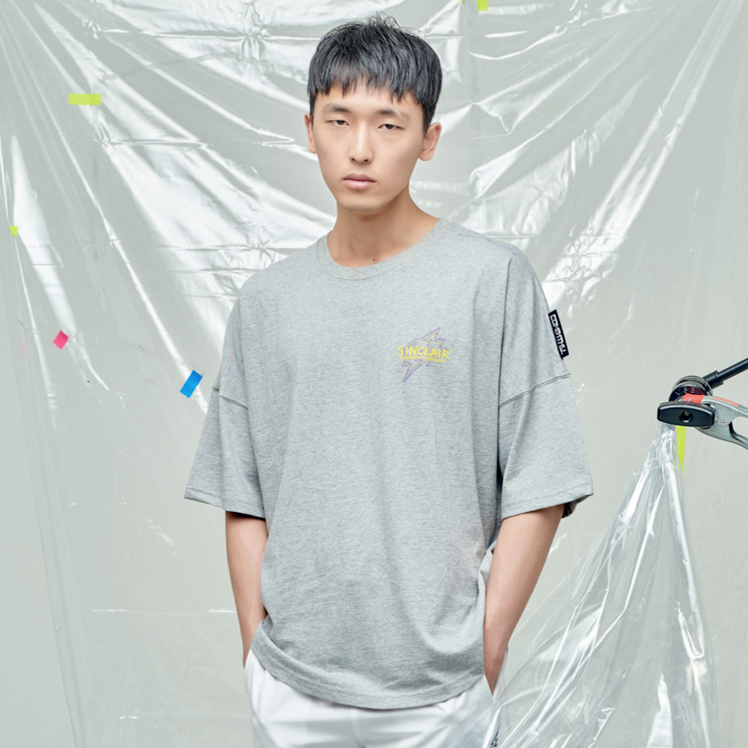 SINCLAIR 싱클레어 x 캄퍼씨 콜라보 세이브 웨일 캠페인 유니섹스 티셔츠 그레이