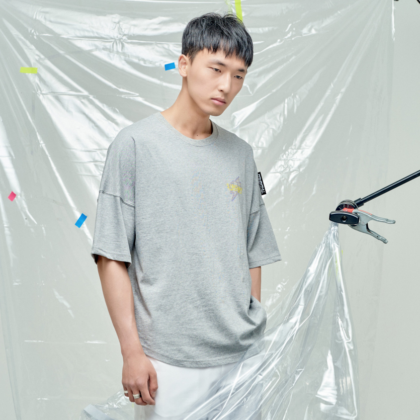 SINCLAIR 싱클레어 x 캄퍼씨 콜라보 세이브 웨일 캠페인 유니섹스 티셔츠 그레이