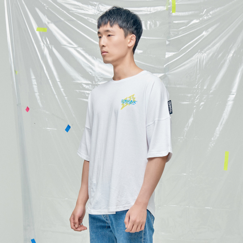 SINCLAIR 싱클레어 x 캄퍼씨 콜라보 세이브 웨일 캠페인 유니섹스 티셔츠 화이트