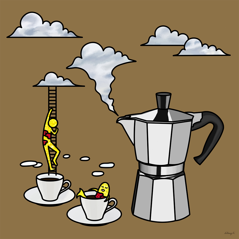 구름물고기와 구름맨 (coffee time) 그림 판매