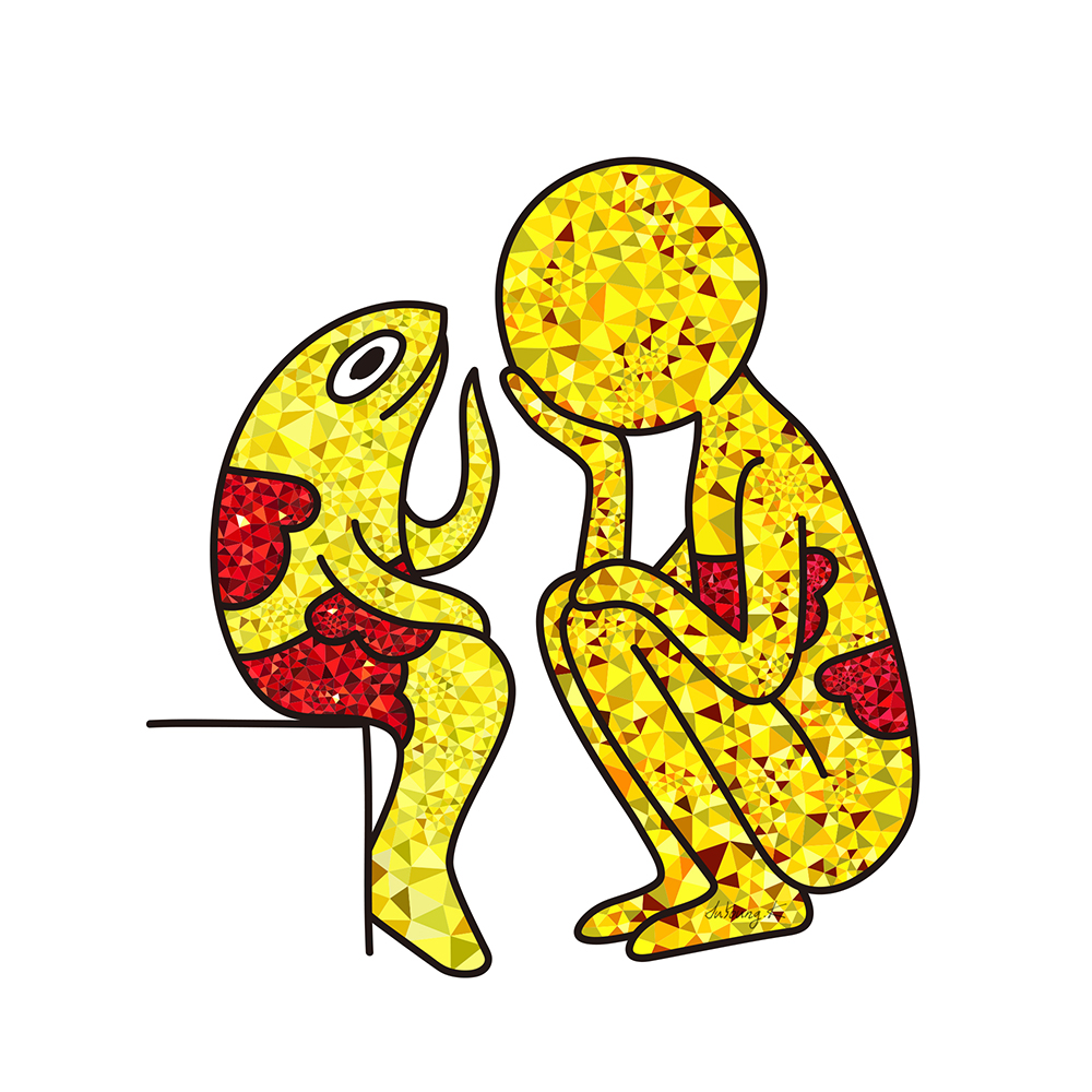 구름물고기와 구름맨 (it's okay) 그림 판매