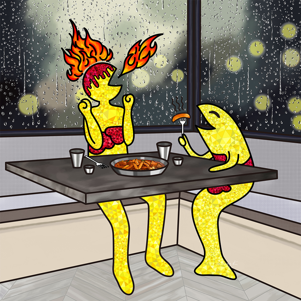 구름물고기와 구름맨 (that is too hot) 그림 판매