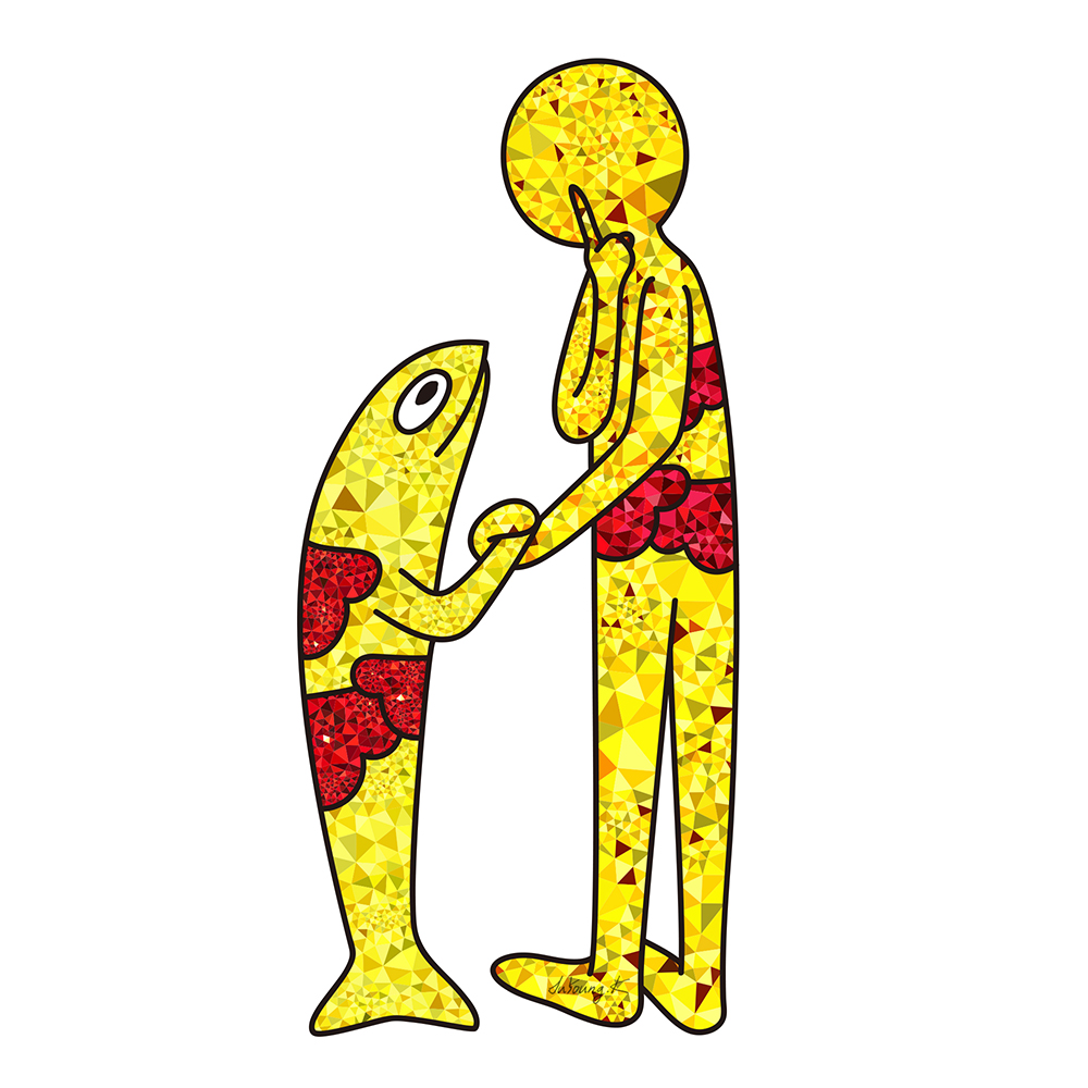 구름물고기와 구름맨 (shh) 그림 판매