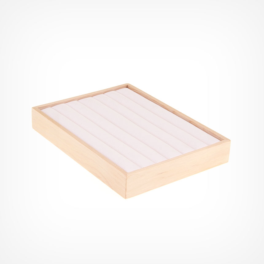 원목 반지 진열대 아이보리 30x25x3