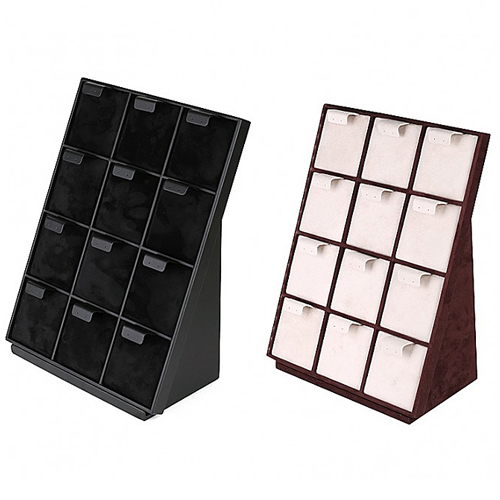 스웨이드 1/12 경사 세트 진열대 베이지/브라운 30x16x37.5