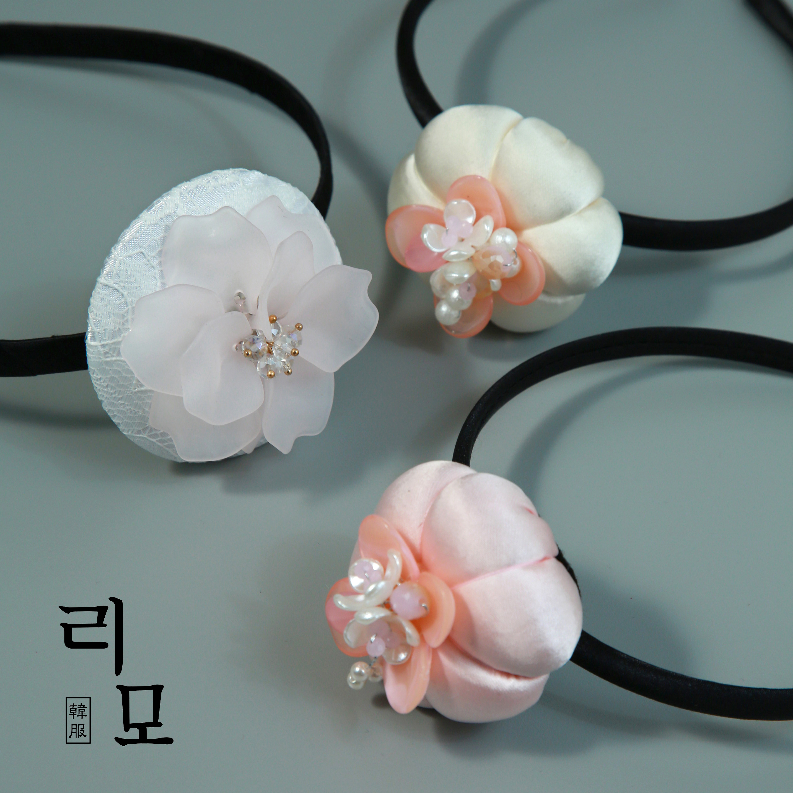 리모한복 머리띠 여아 장신구 액세서리 돌한복 소품