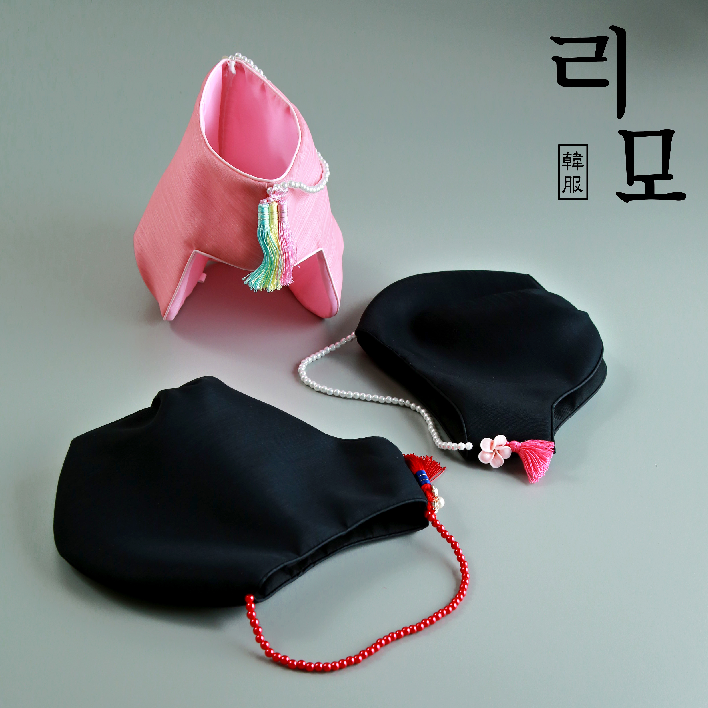 리모한복 조바위 은설(핑크) (1-2세) 여아 모자 액세서리