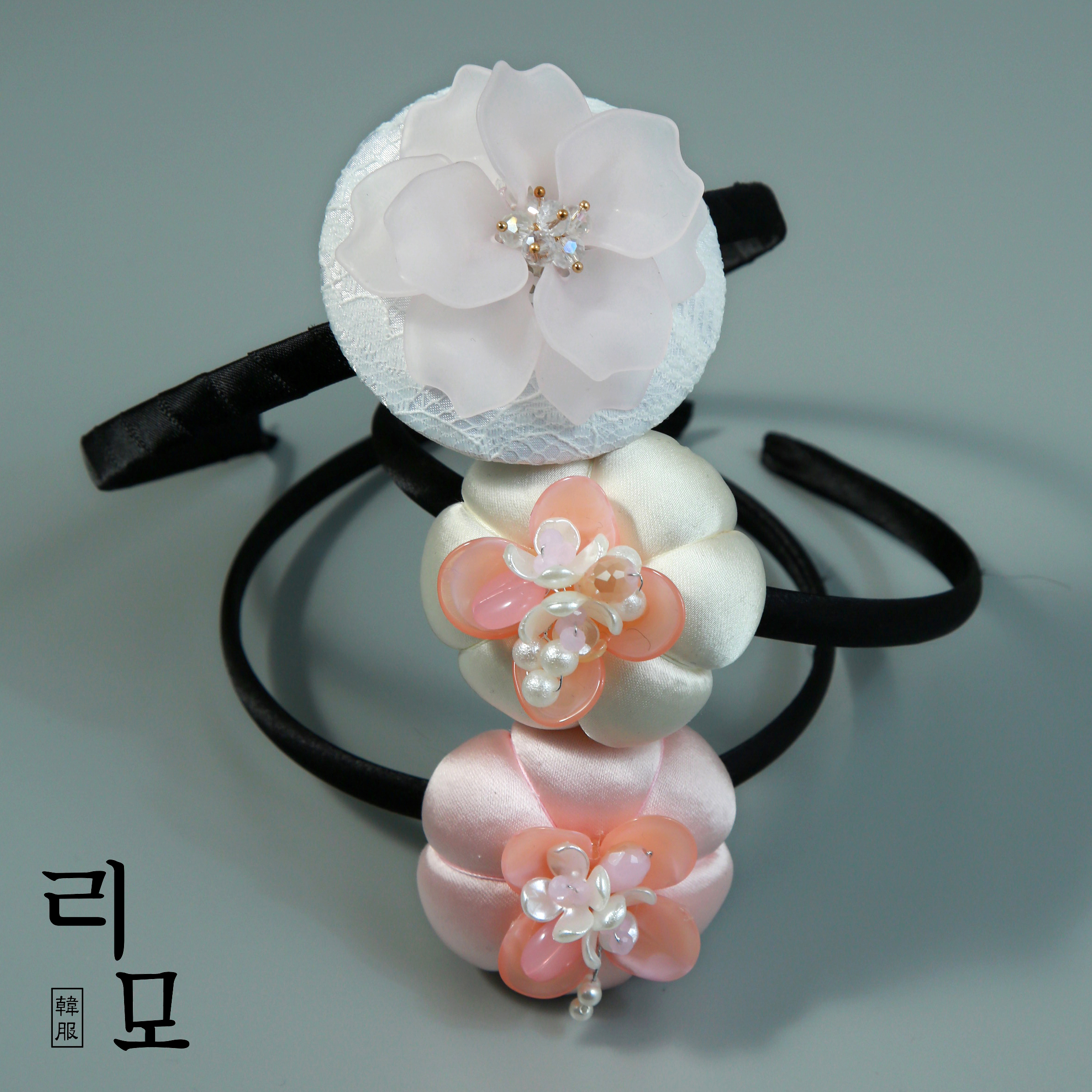 리모한복 머리띠 여아 장신구 액세서리 돌한복 소품