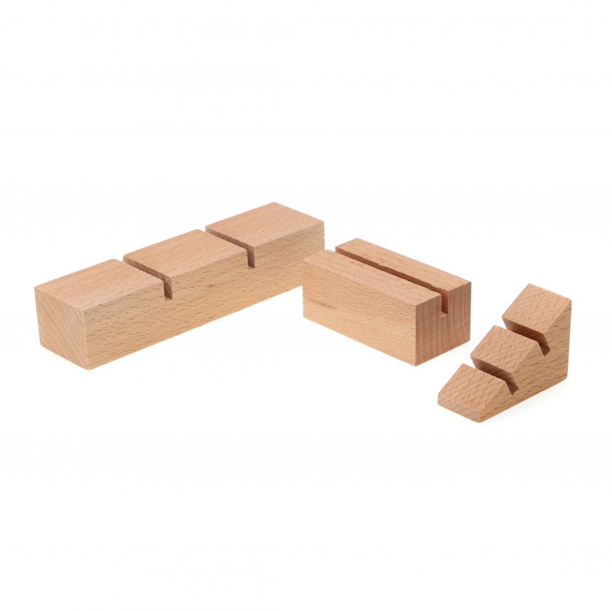 원목 일자 반지 꽂이 진열대 대 12x3x2.5
