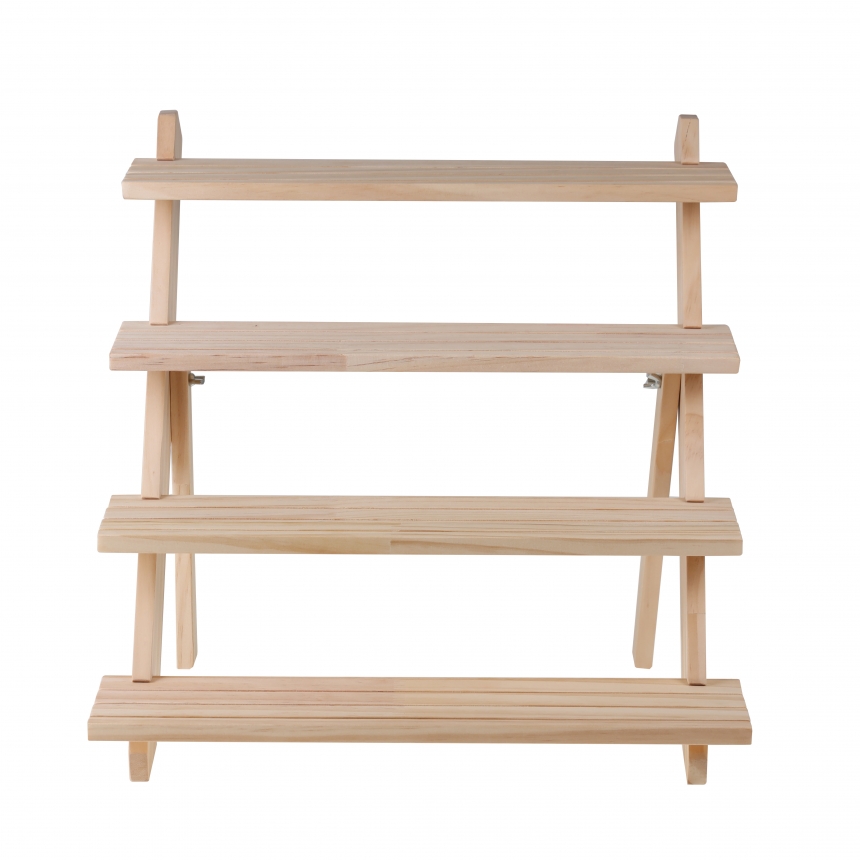 원목 꽂이판 4단 계단식 귀걸이 진열대 39x36x36 꽂이 별매