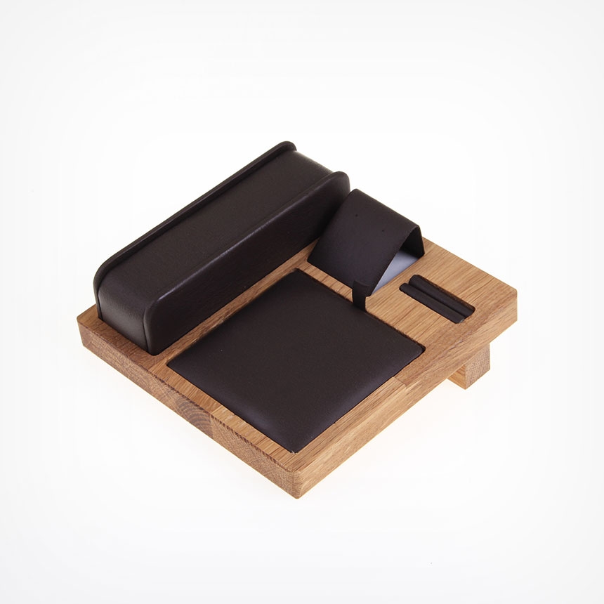 원목 고급 세트 진열대 브라운 15x15x7