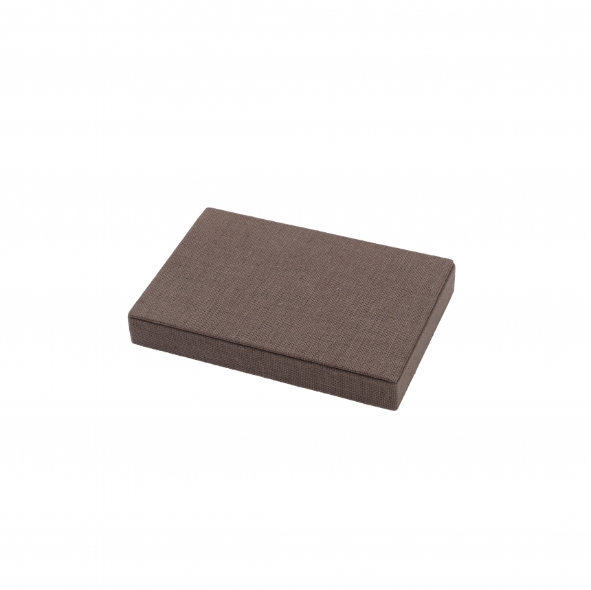 린넨 목침 다용도 진열대 브라운 소 15x10x2.1