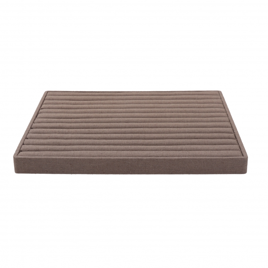 린넨 12줄 반지 진열대 브라운 35x30x2.6