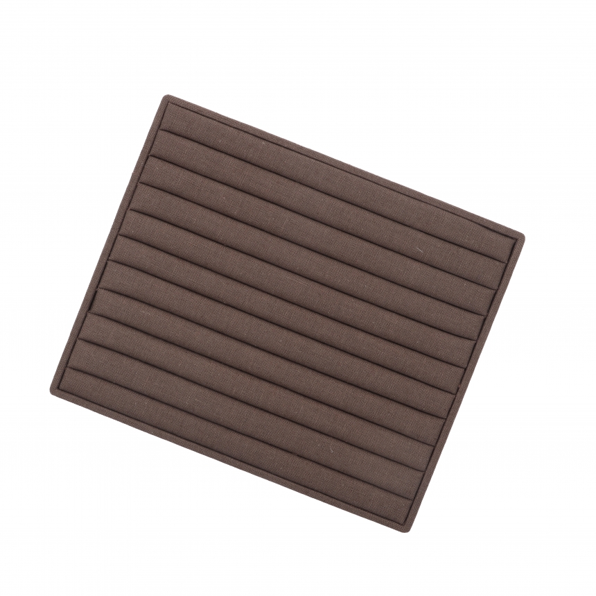 린넨 10줄 반지 진열대 브라운 30x25x2.6