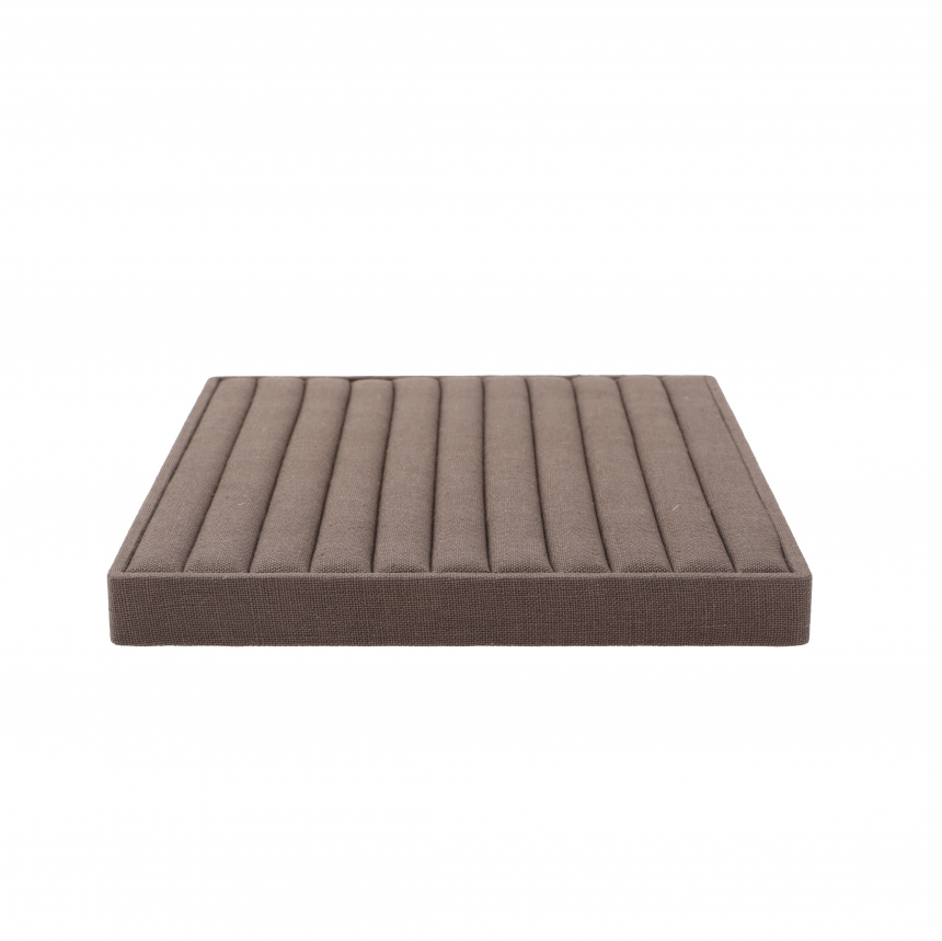 린넨 10줄 반지 진열대 브라운 30x25x2.6
