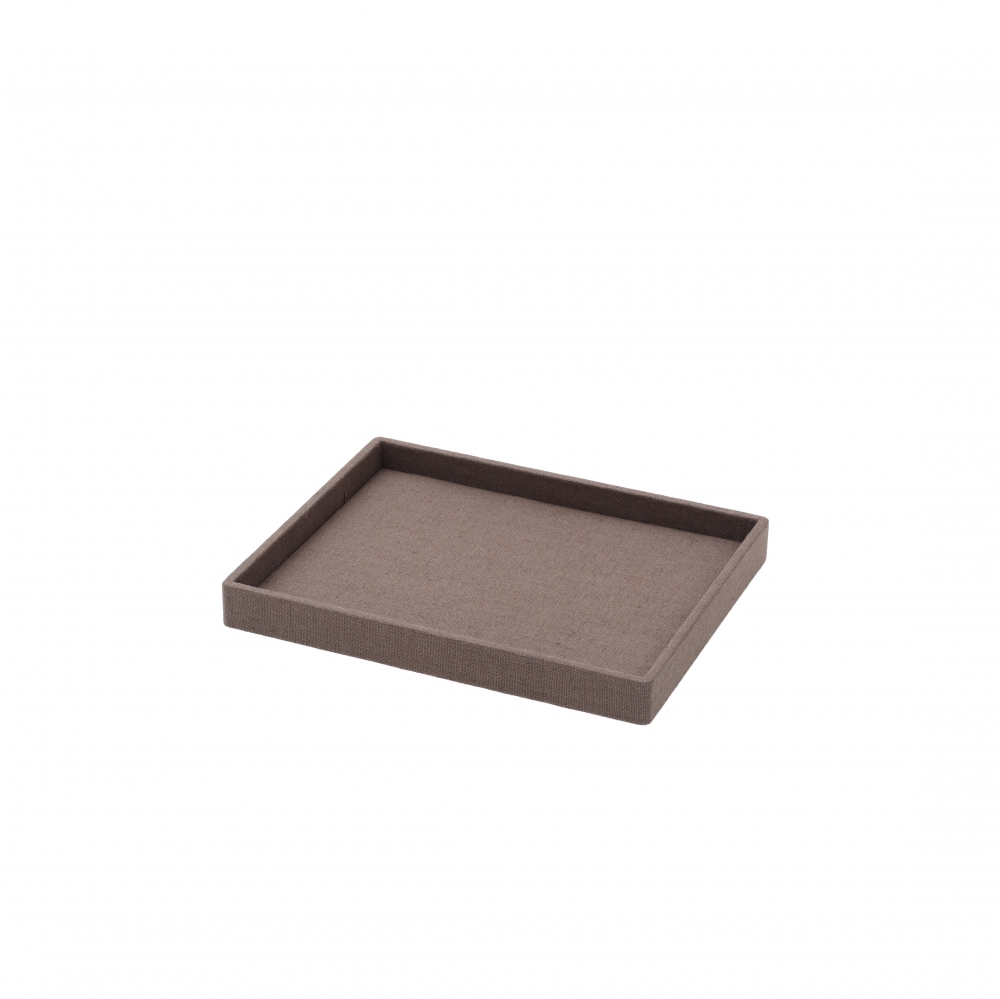 린넨 민판 악세사리 다용도 진열대 브라운 25x20x2.6