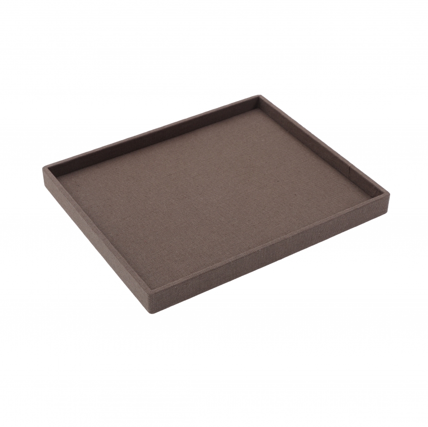 린넨 민판 악세사리 다용도 진열대 브라운 30x25x2.6