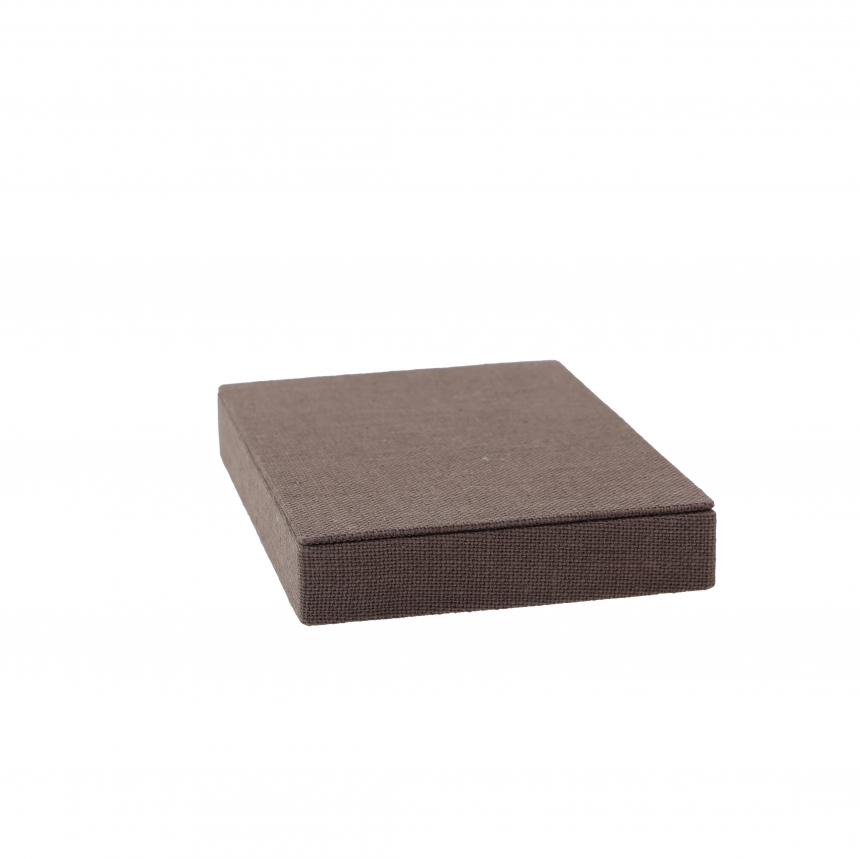 린넨 목침 다용도 진열대 브라운 소 15x10x2.1