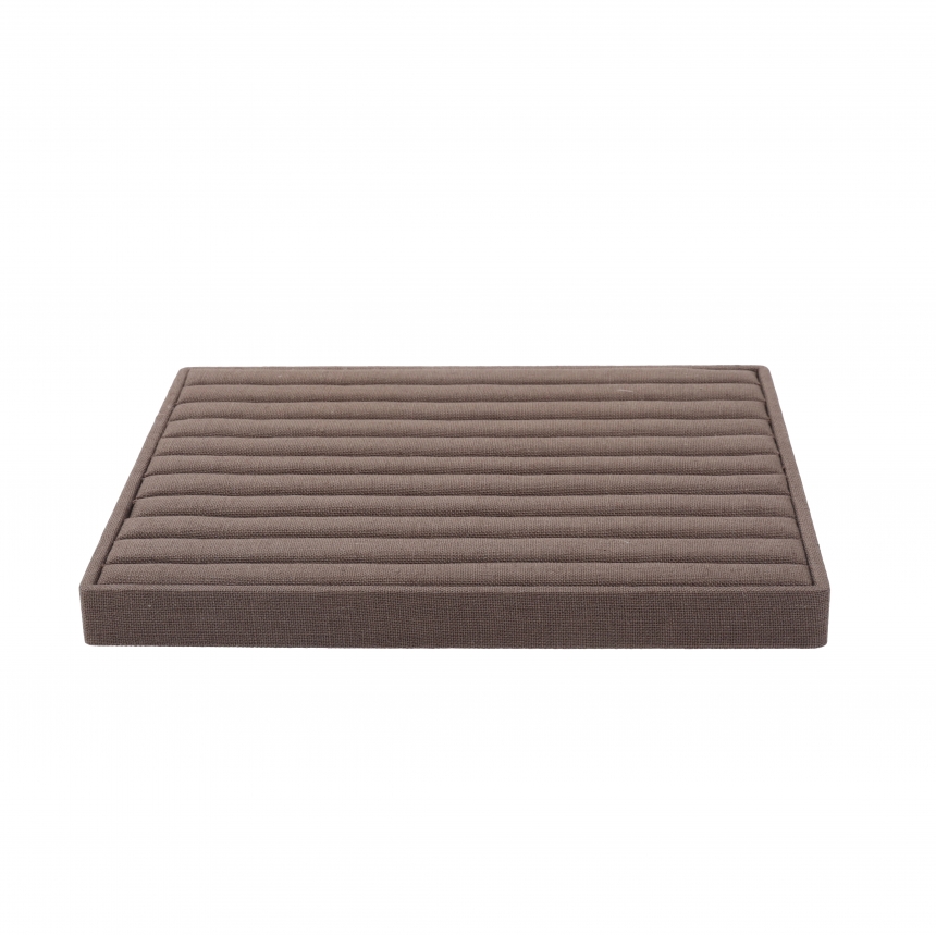 린넨 10줄 반지 진열대 브라운 30x25x2.6