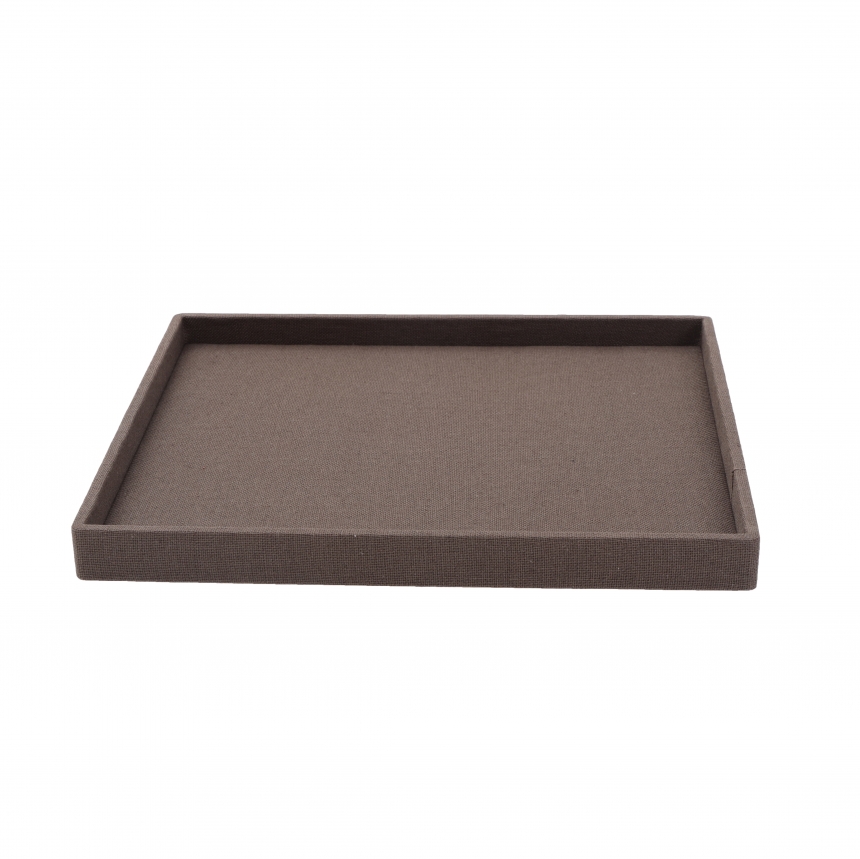 린넨 민판 악세사리 다용도 진열대 브라운 30x25x2.6