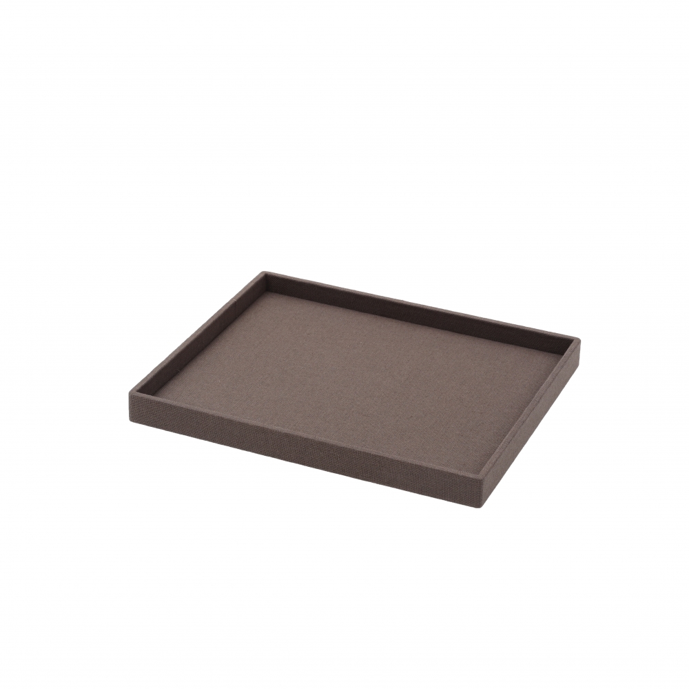 린넨 민판 악세사리 다용도 진열대 브라운 30x25x2.6