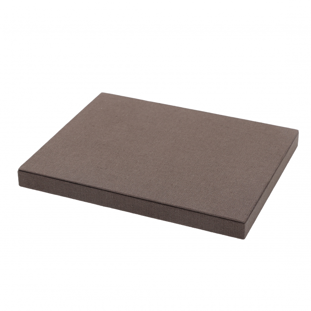 린넨 목침 다용도 진열대 브라운 대 25x20x2.1