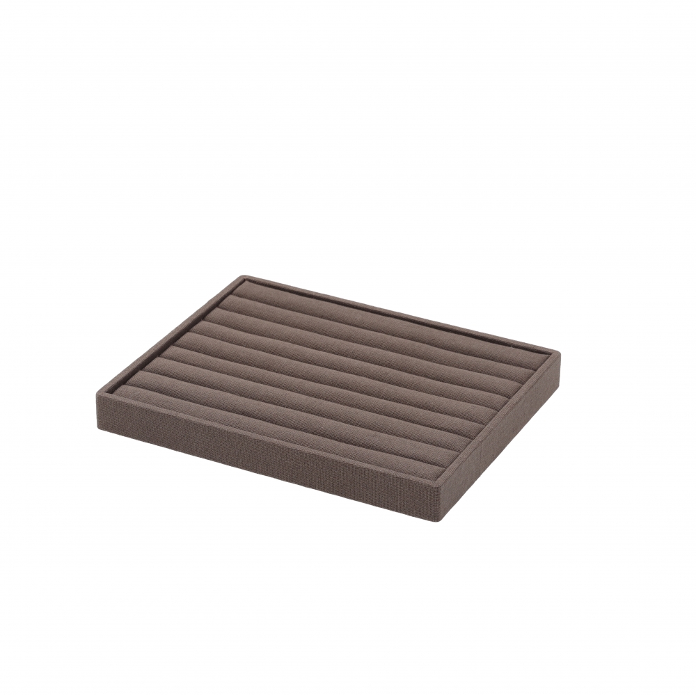 린넨 8줄 반지 진열대 브라운 25x20x2.6