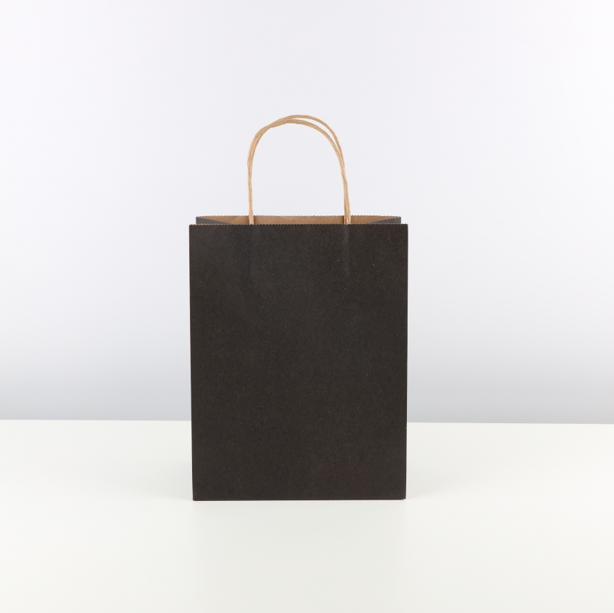 크라프트 블랙 지끈 쇼핑백 중 21x11x27 10장