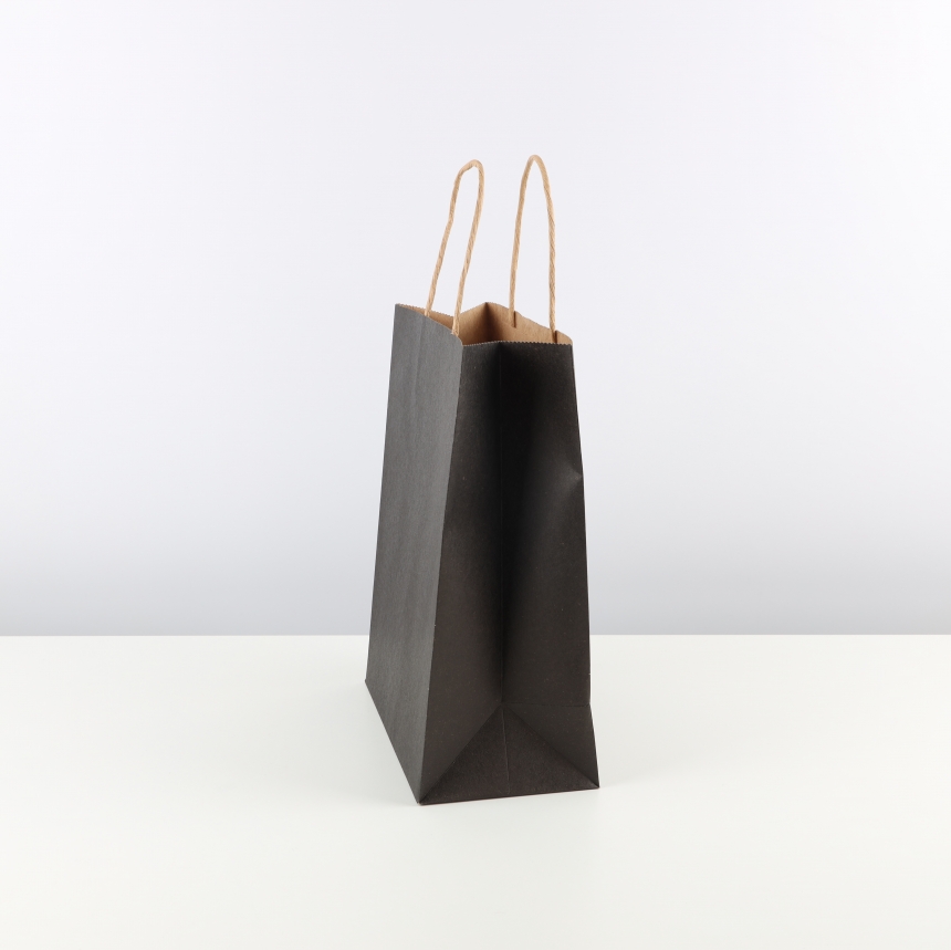 크라프트 블랙 지끈 쇼핑백 중 21x11x27 10장