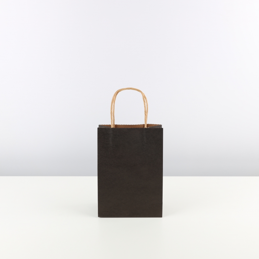 크라프트 블랙 지끈 쇼핑백 소 15x8x21 10장