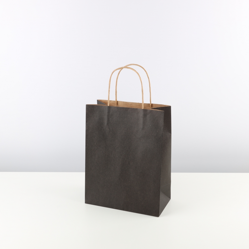 크라프트 블랙 지끈 쇼핑백 중 21x11x27 10장