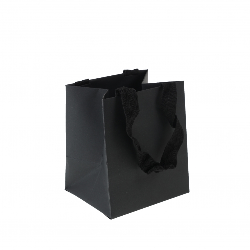 무광 블랙 쇼핑백 12x10x14cm 10장