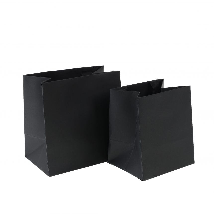 무광 블랙 쇼핑백 12x10x14cm 10장