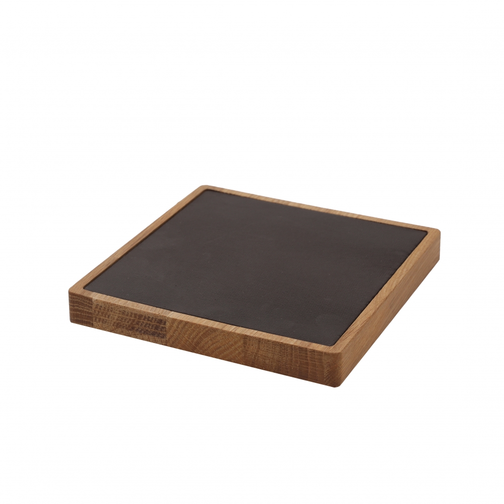 원목 정사각 다용도 진열대 브라운 대 15x15x1.8