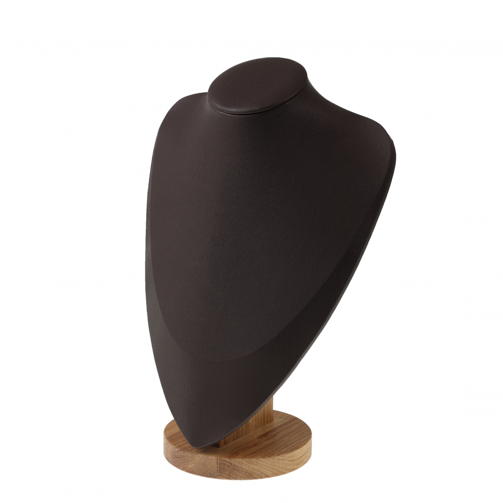 원목 삼각 목걸이 마네킹 진열대 브라운 특대 23x12x30