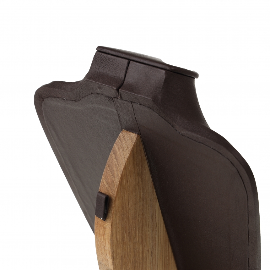 원목 사각 목걸이 마네킹 진열대 브라운 대 21x11.5x30