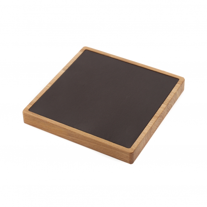 원목 정사각 다용도 진열대 브라운 대 15x15x1.8
