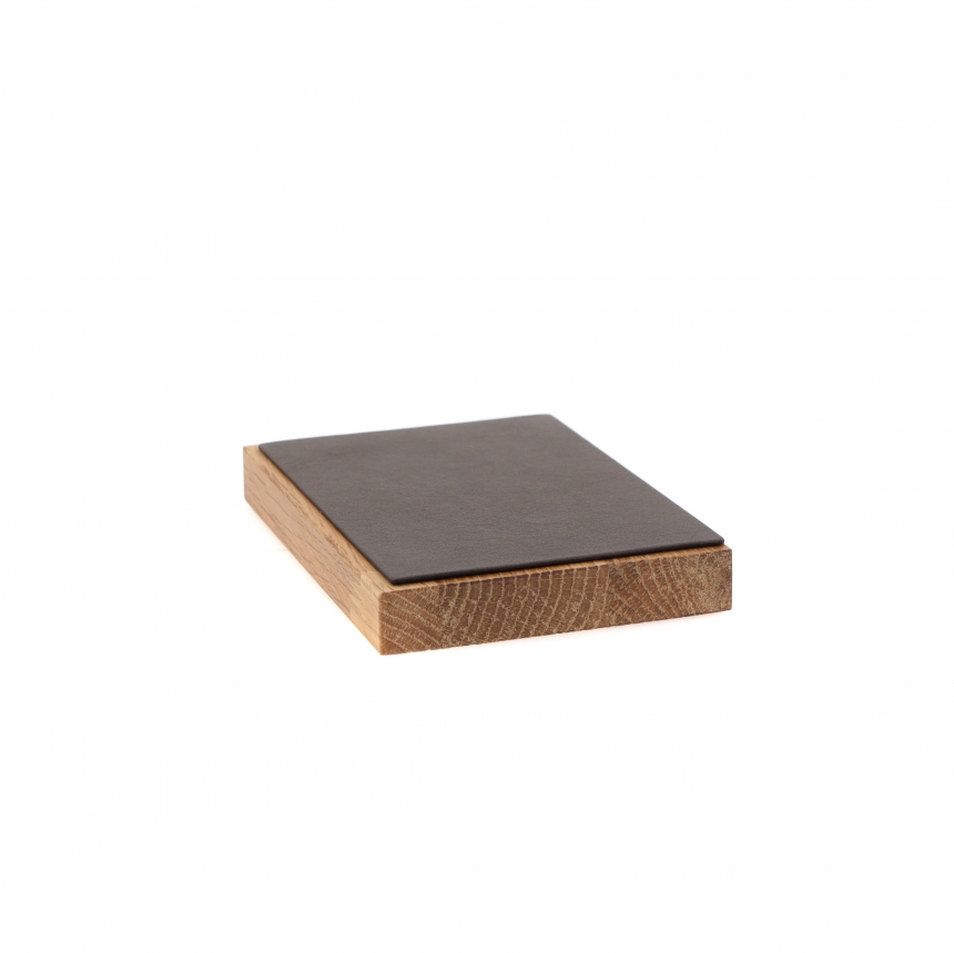 원목 사각 목침 다용도 진열대 브라운 소 15x10x1.7