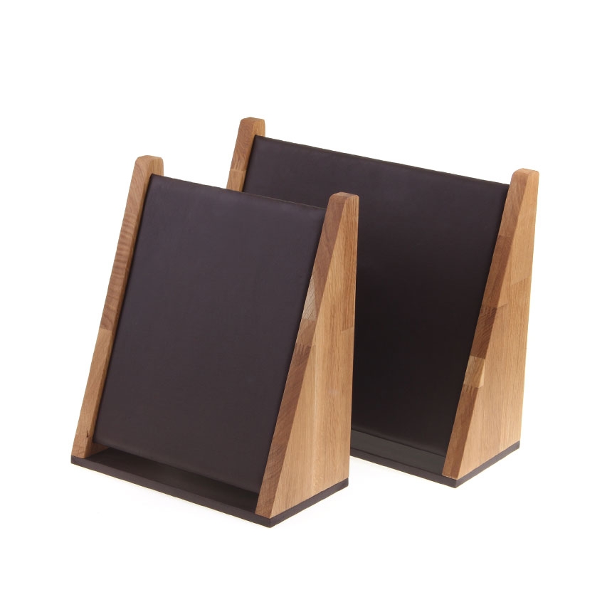 원목 경사 목걸이 진열대 브라운 대 36x13x30.5