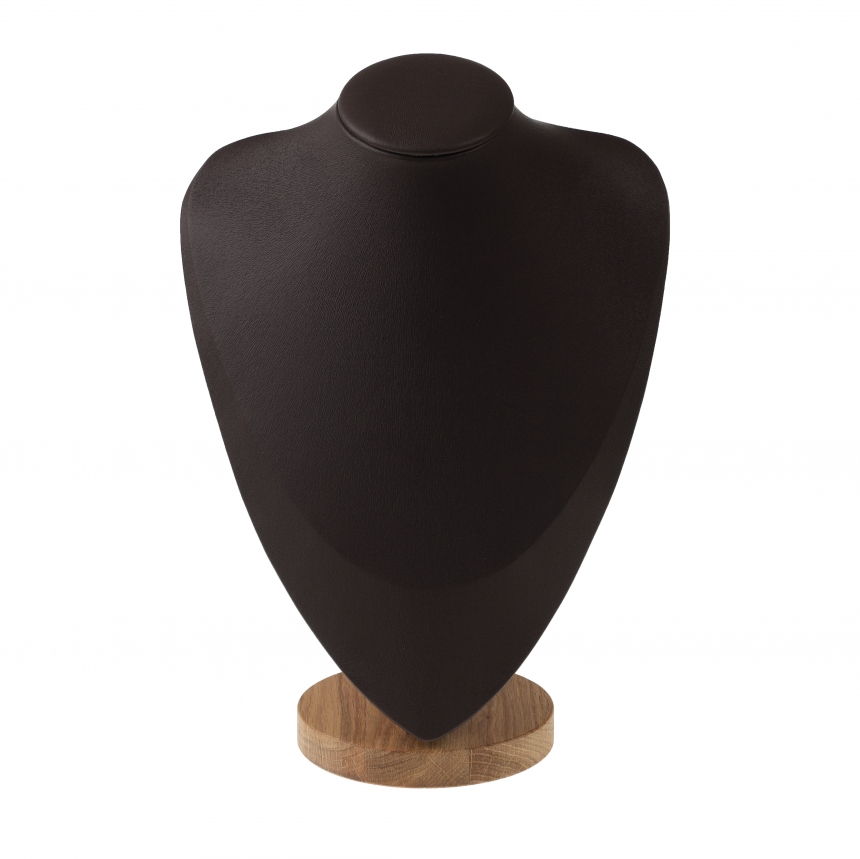 원목 삼각 목걸이 마네킹 진열대 브라운 특대 23x12x30