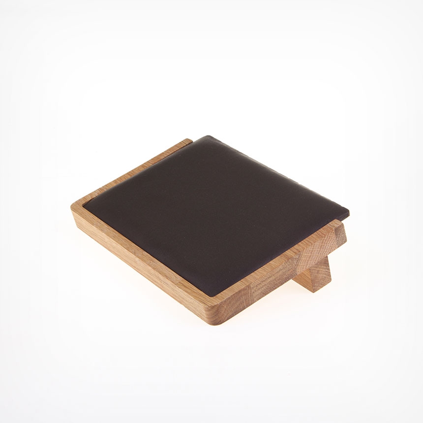 원목 L형 목걸이 진열대 브라운 소 20.5x15x5