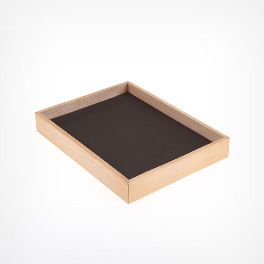 원목 민판 악세사리 다용도 진열대 브라운 30x25x2.8
