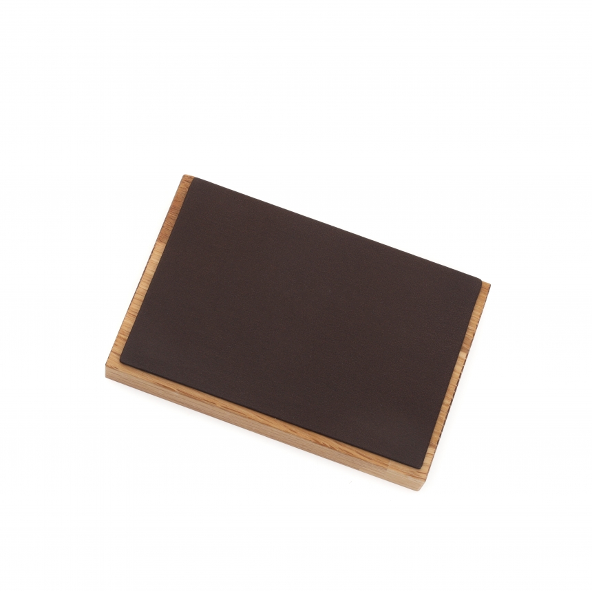 원목 사각 목침 다용도 진열대 브라운 소 15x10x1.7