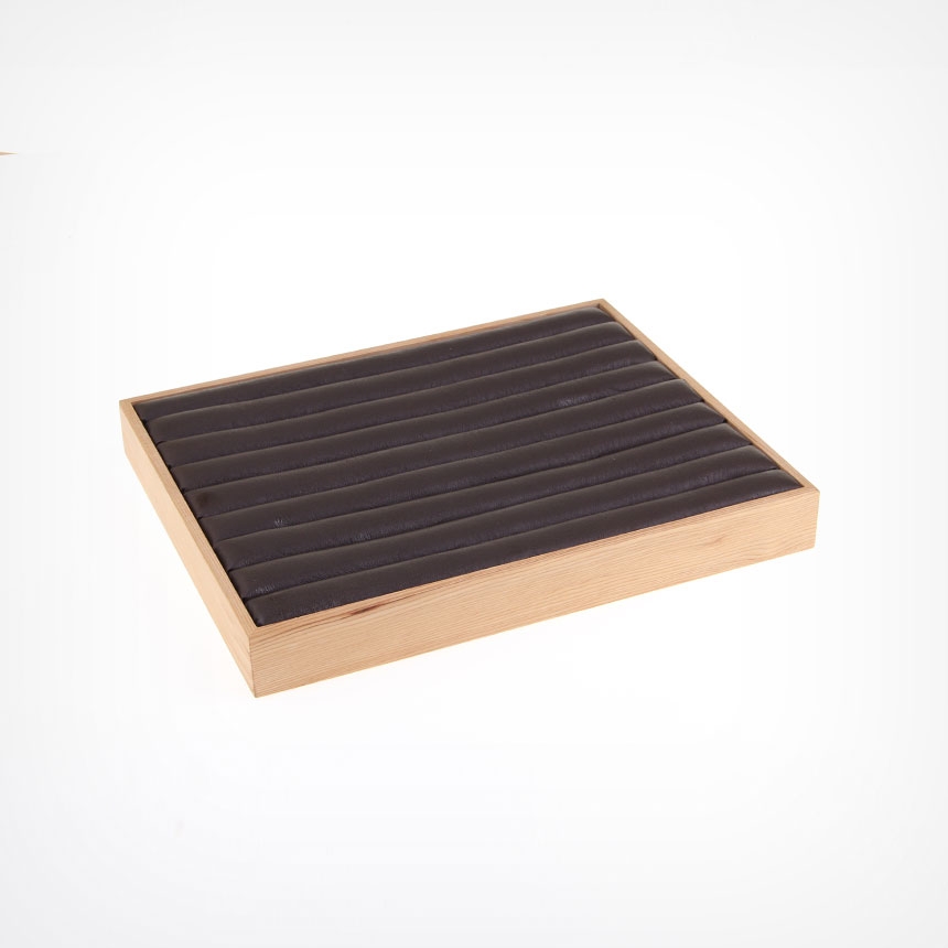 원목 반지 진열대 브라운 30x25x3