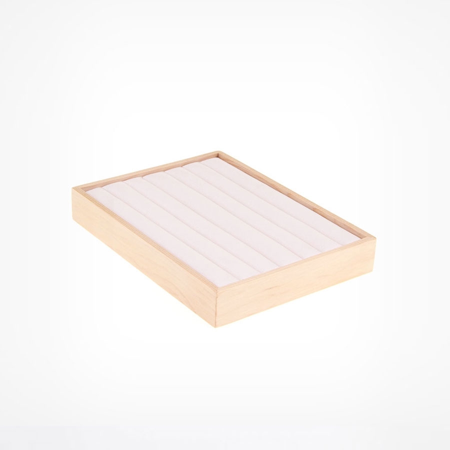 원목 반지 진열대 아이보리 25x20x3